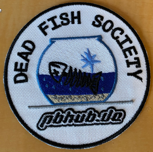 Dead Fish Society Patch ohne Klett 9cm